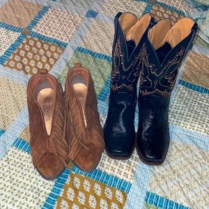 Small Western Boot Lot Size 9